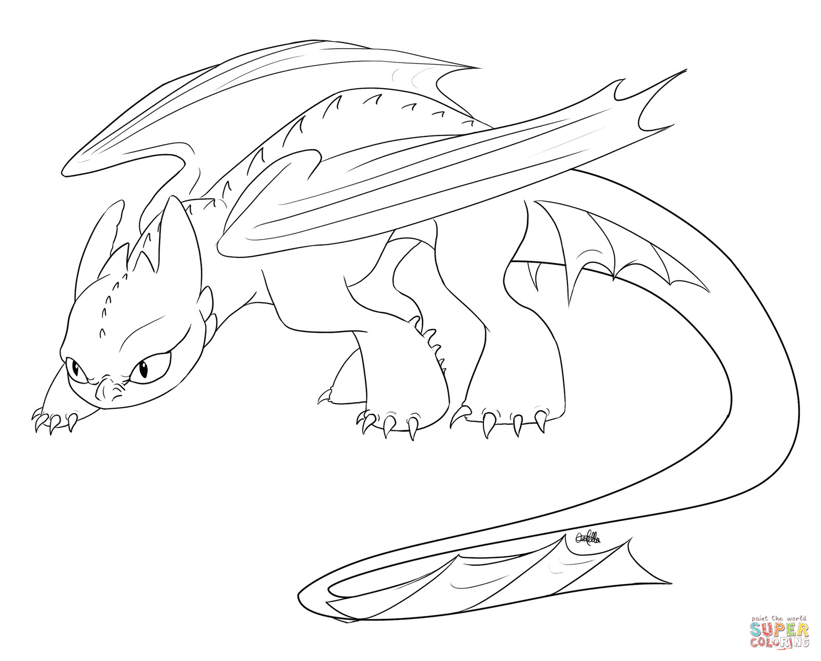 Dragons Ohnezahn Ausmalbilder
 How To Train Your Dragon Coloring Pages