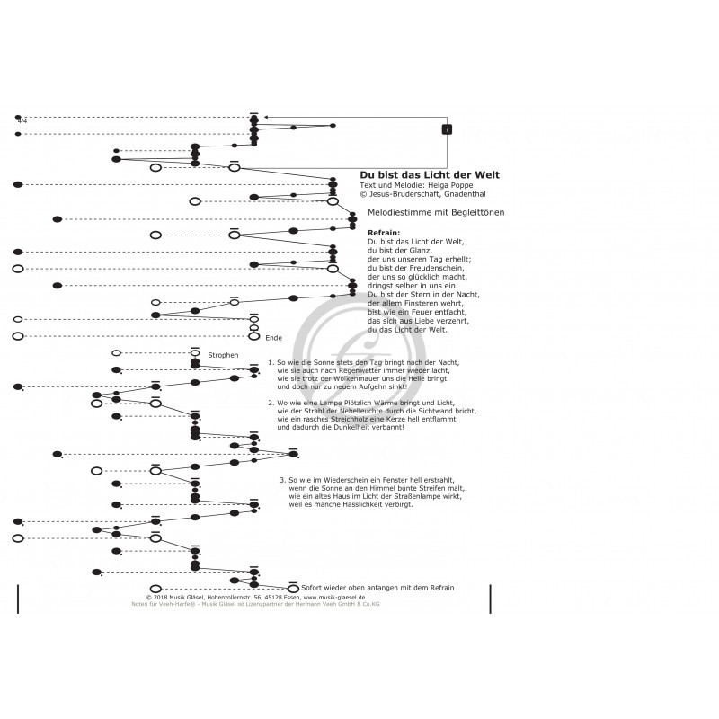 Du Bist Das Licht Der Welt
 Musik Gläsel Du bist das Licht der Welt Geistliche