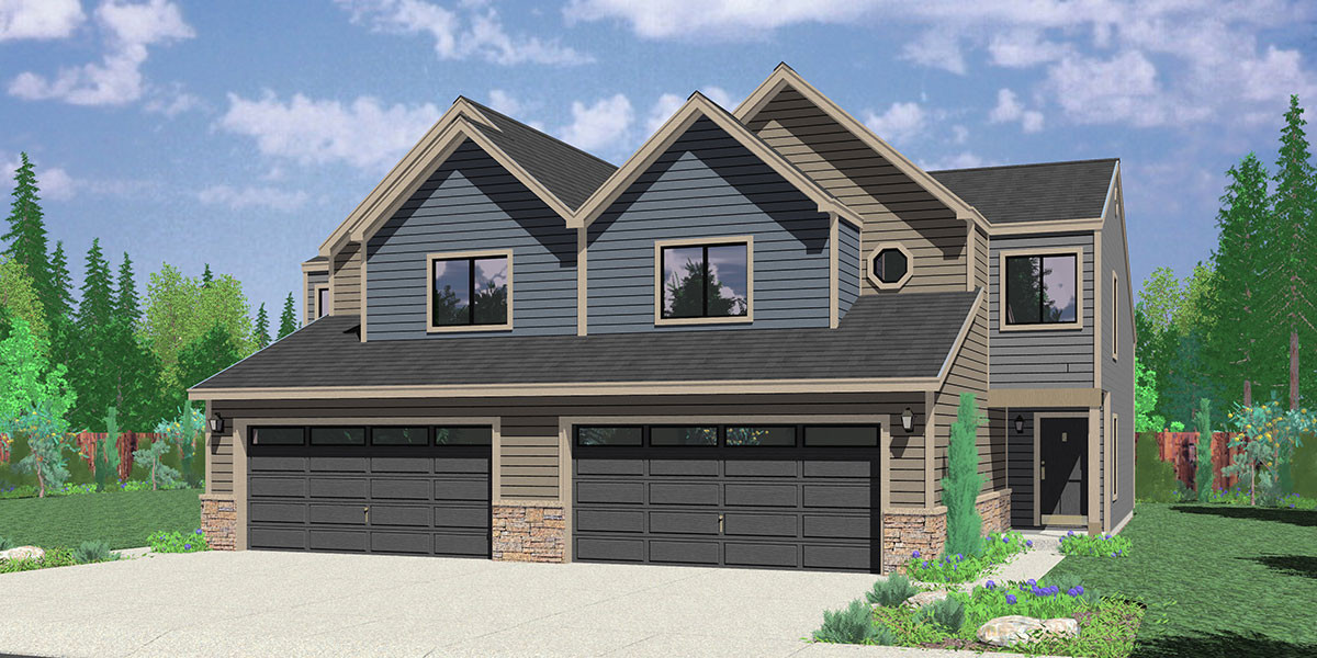 Duplex Garage
 Duplex House Plans Corner Lot Duplex House Plans Narrow lot