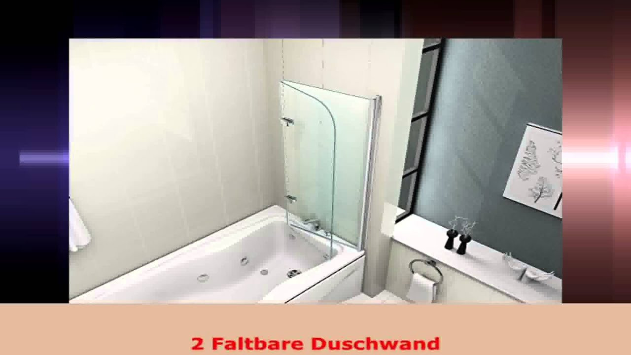 Duschwand Badewanne
 HNNHOME 180 Schwenkbar Platte 6 mm Glas Duschwand