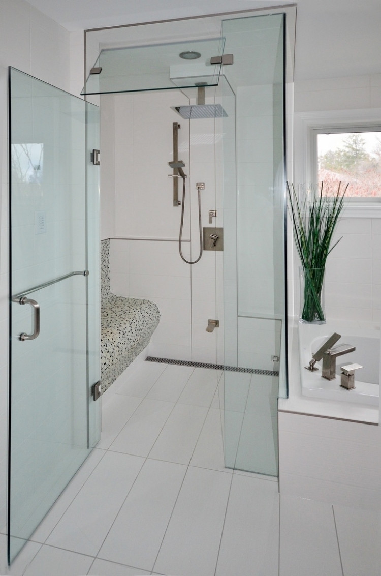 Ebenerdige Dusche
 Ebenerdige Dusche in 55 attraktiven modernen Badezimmern