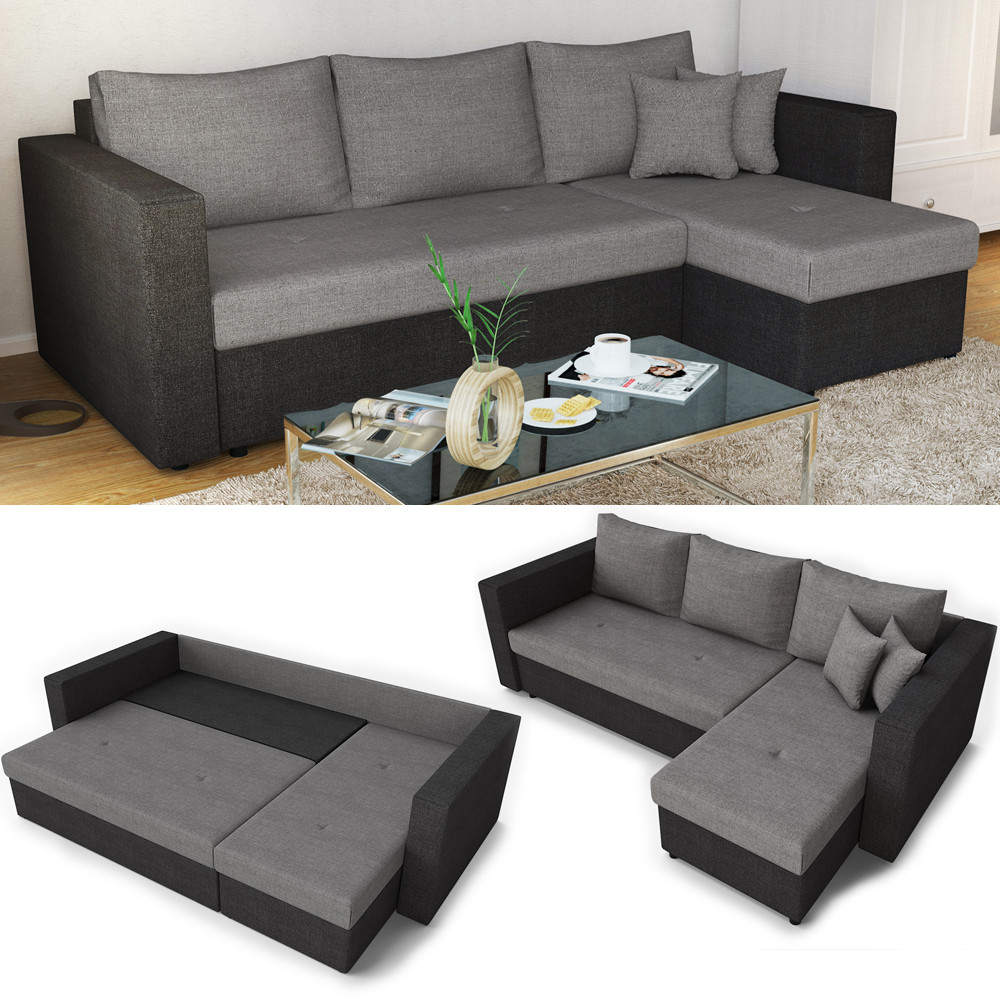 Eckcouch Mit Schlaffunktion
 Ecksofa mit Schlaffunktion Sofa Couch Schlafsofa