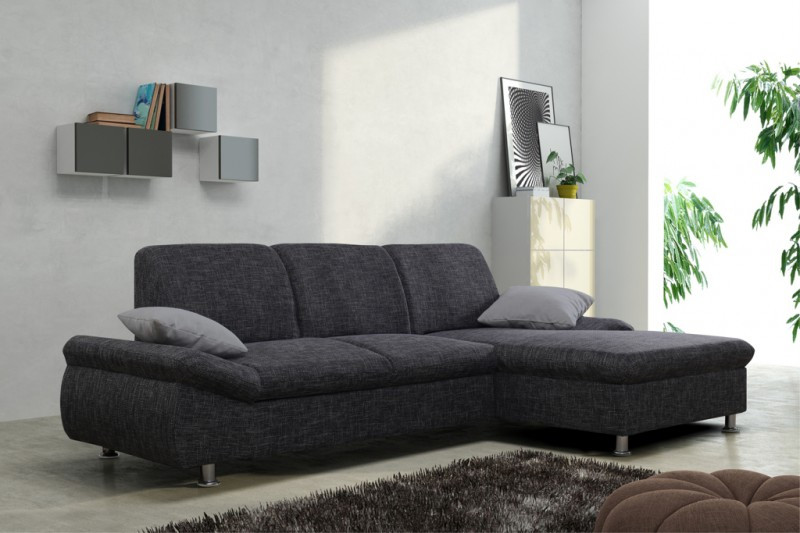 Eckcouch Mit Schlaffunktion
 Schlafsofa Sofa Couch Ecksofa Eckcouch in graubraun mit