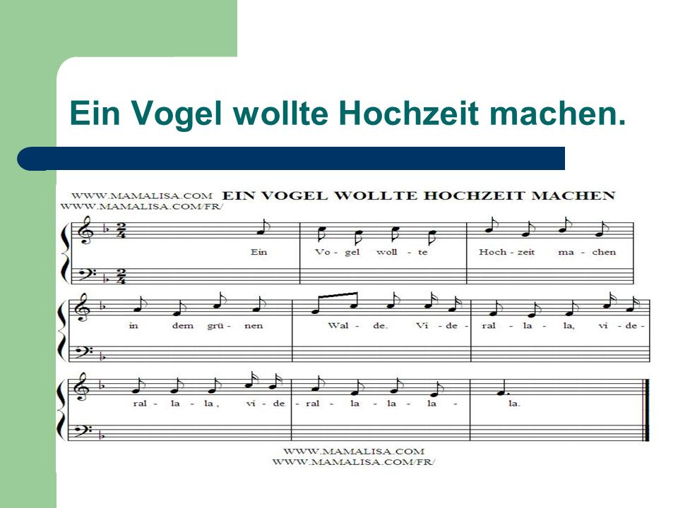 Ein Vogel Wollte Hochzeit
 Sorben Präsentation vorbereitet von Olga Fedortschuk