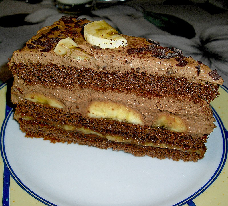 Einfache Kuchen
 Schoko Bananen Torte Ein tolles Rezept