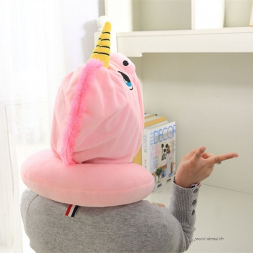 Einhorn Geschenke Mädchen
 1 stück Kawaii Einhorn U shaped Plüsch Kissen Gefüllte