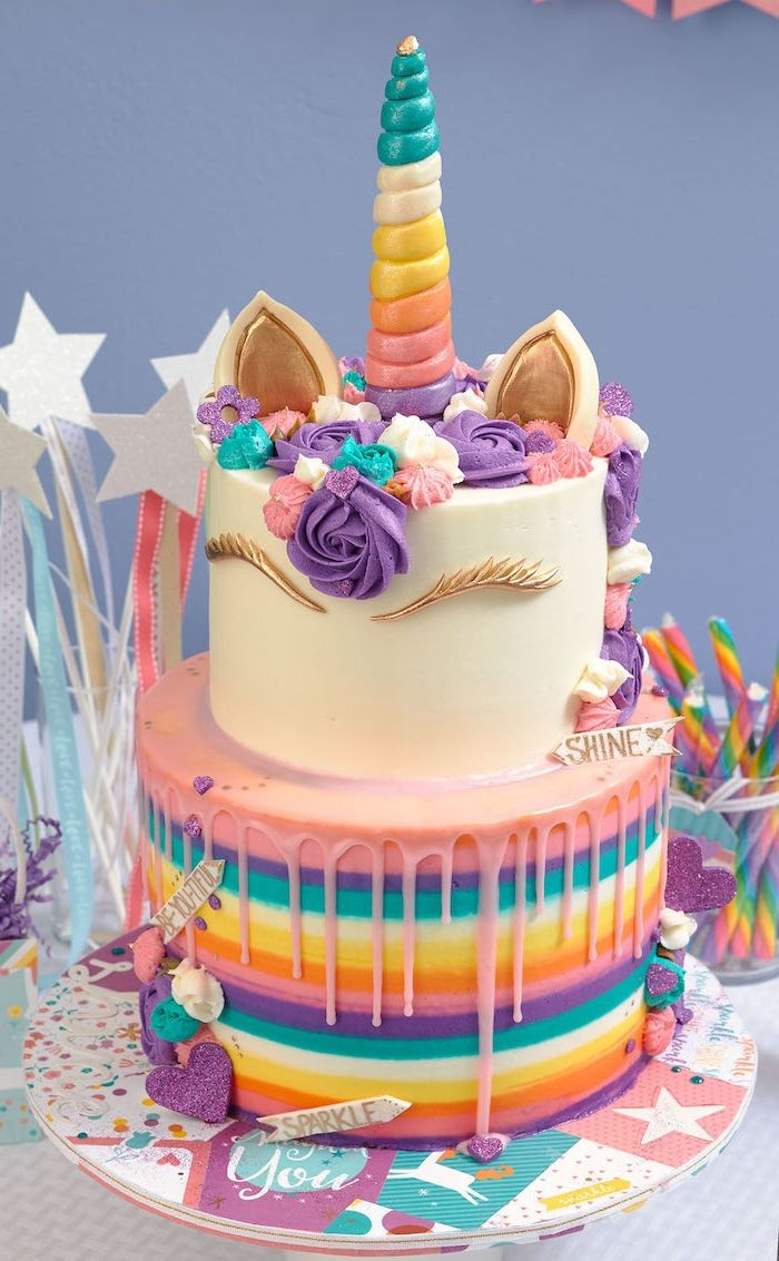 Einhorn Kuchen Deko
 1001 Ideen zum Thema Einhorn Torte für kleine Kinder