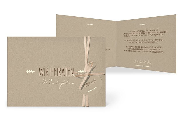 Einladung Für Hochzeit
 Hochzeitseinladungen drucken Einladungskarten zur Hochzeit