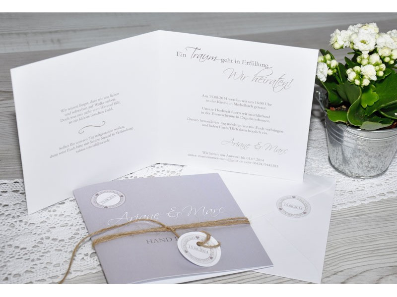Einladung Hochzeit
 Hochzeitskarte Hochzeitseinladung Einladung Hochzeit