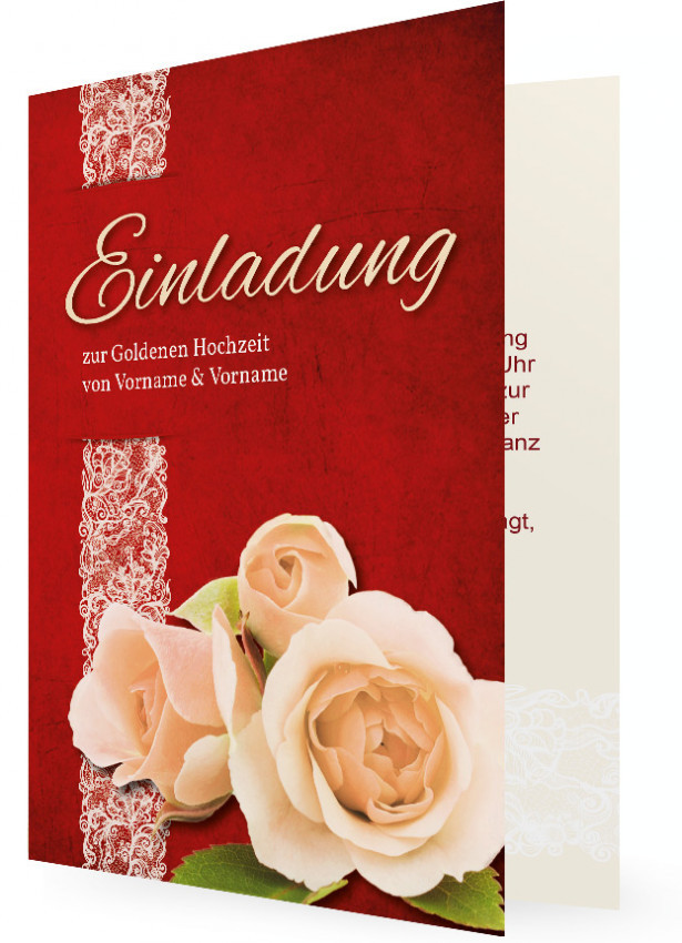 Einladung Zur Goldenen Hochzeit
 Einladung zur Goldenen Hochzeit