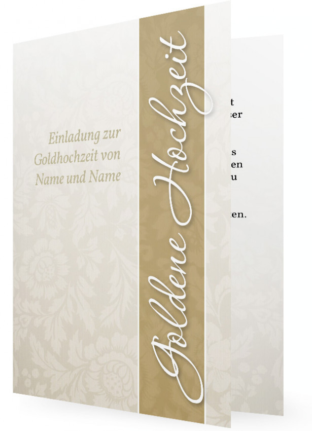 Einladungen Goldene Hochzeit
 Einladungen für Goldene Hochzeit