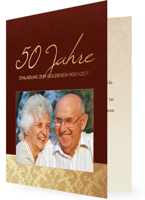 Einladungen Goldene Hochzeit
 Vorlagen für Einladungen Goldene Hochzeit