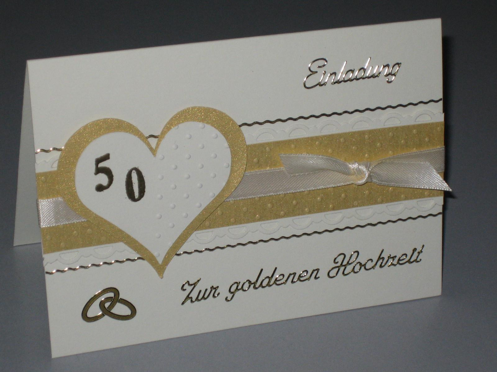 Einladungskarte Goldene Hochzeit
 Einladungskarten Goldene Hochzeit Einladungskarten