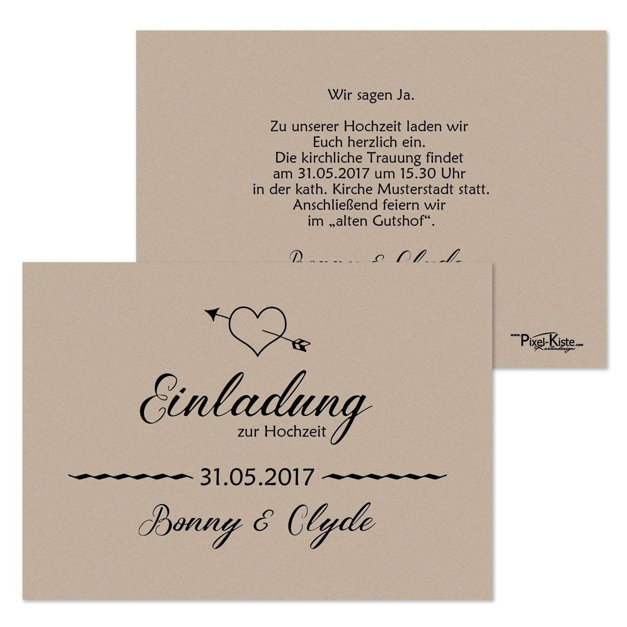 Einladungskarte Hochzeit
 Einladungskarten Geburtstag Selbst Gestalten Kostenlos