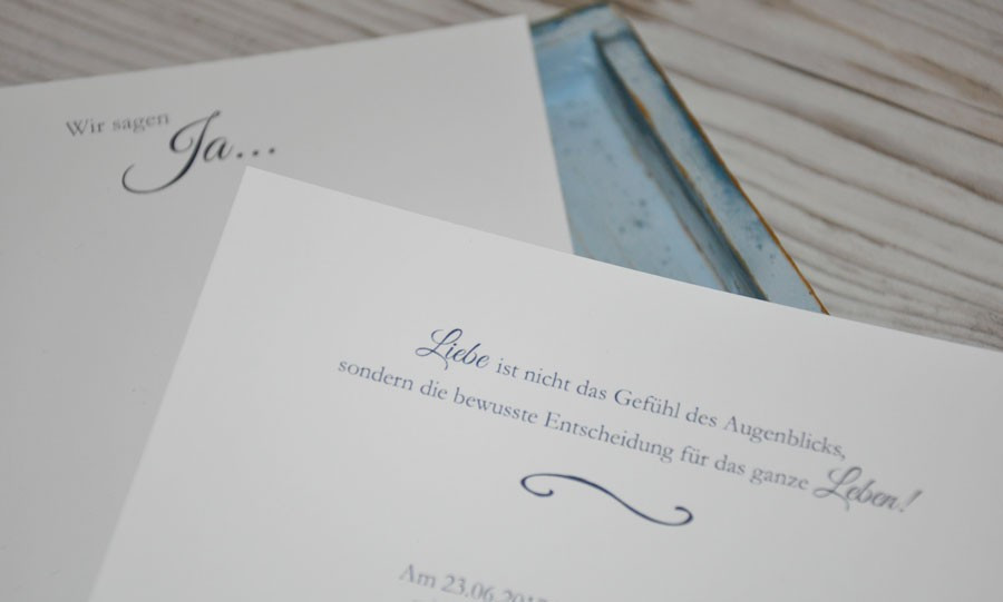 Einladungskarten Hochzeit Maritim
 Einladungskarten Hochzeit Spitze "Maritim"