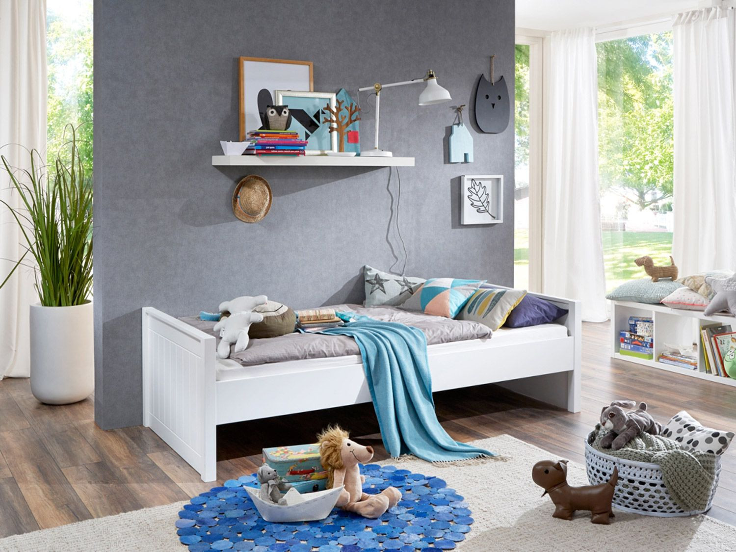 Einzelbett Weiß
 Relita Einzelbett Luka 90x200 MDF weiß lackiert Lidl