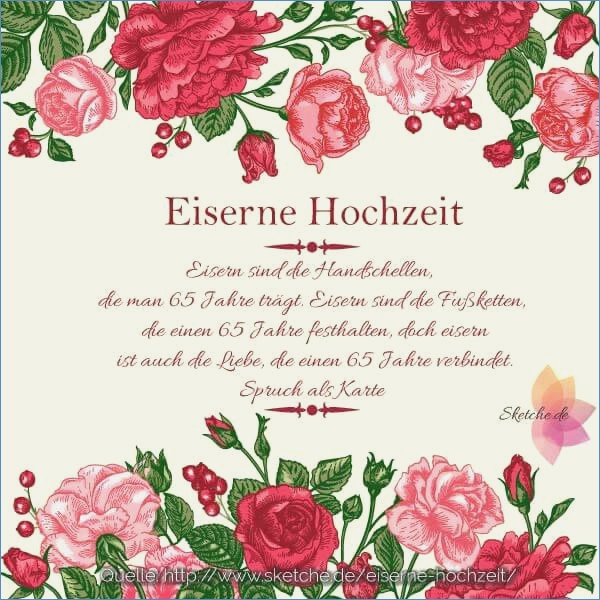 Sprüche Eiserne Hochzeit Wilhelm Busch - Gott sei dank ...