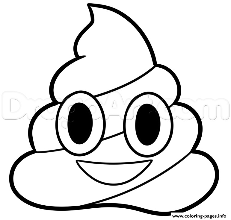 Emoji Ausmalbilder
 poop emoji colouring book to print free emoji 2016 06 04