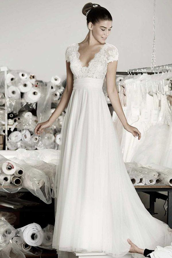 Empire Hochzeitskleid
 Die besten 25 Hochzeitskleid marken Ideen auf Pinterest