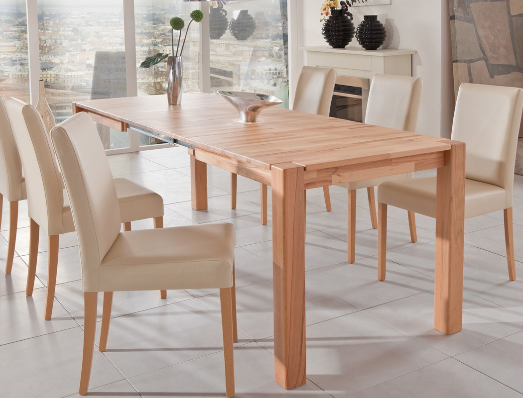 Esstisch 140x80
 hochwertiger Esstisch 140x80 ausziehbar Massivholz Tisch