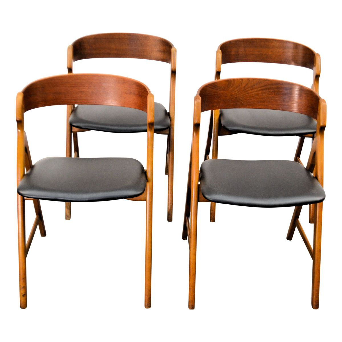 Esszimmerstühle Holz
 Vintage Holz Esszimmerstühle von Henning Kjaernulf für
