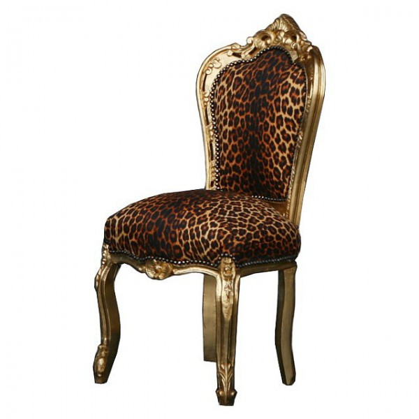 Esszimmertisch Und Stühle
 Esszimmertisch und Stühle Leopard Gold Barock Antik