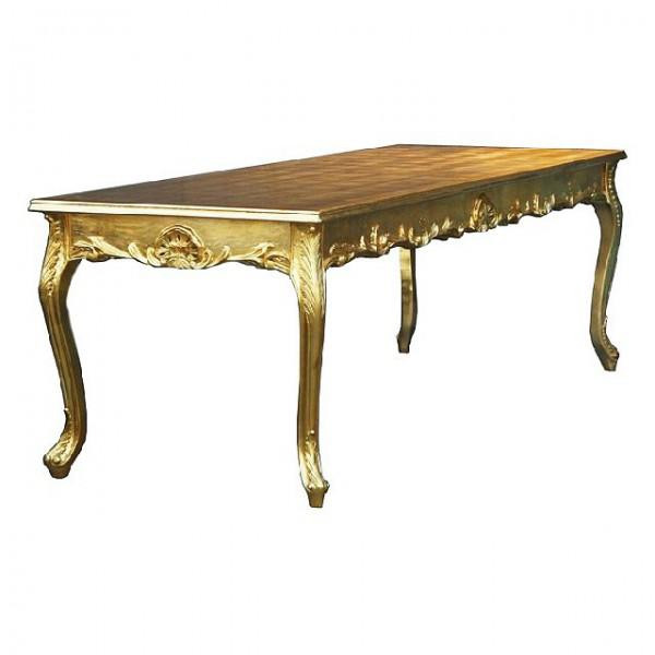 Esszimmertisch Und Stühle
 Esszimmertisch und Stühle Leopard Gold Barock Antik