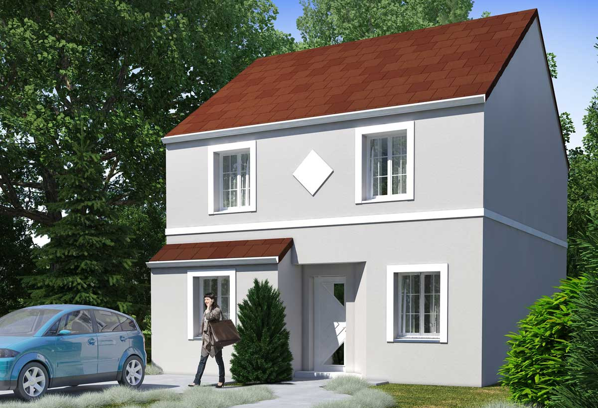 Etage 1
 Plan maison individuelle 4 chambres 108 Habitat Concept