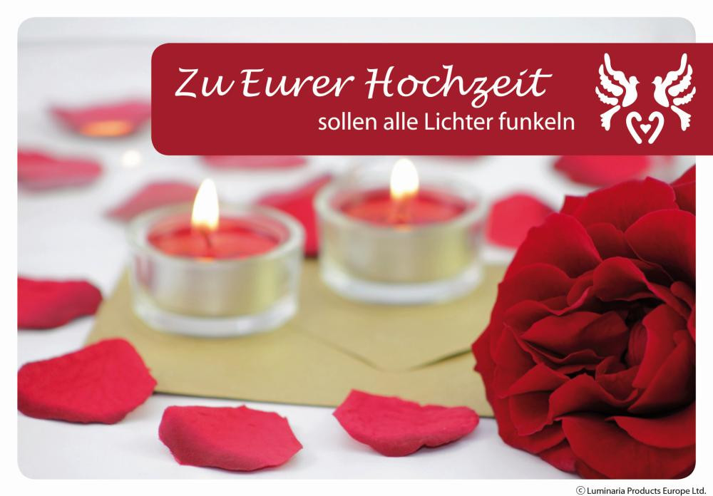 Eurer Hochzeit
 Luminaria Laternen Grußkarte "Zu Eurer Hochzeit"