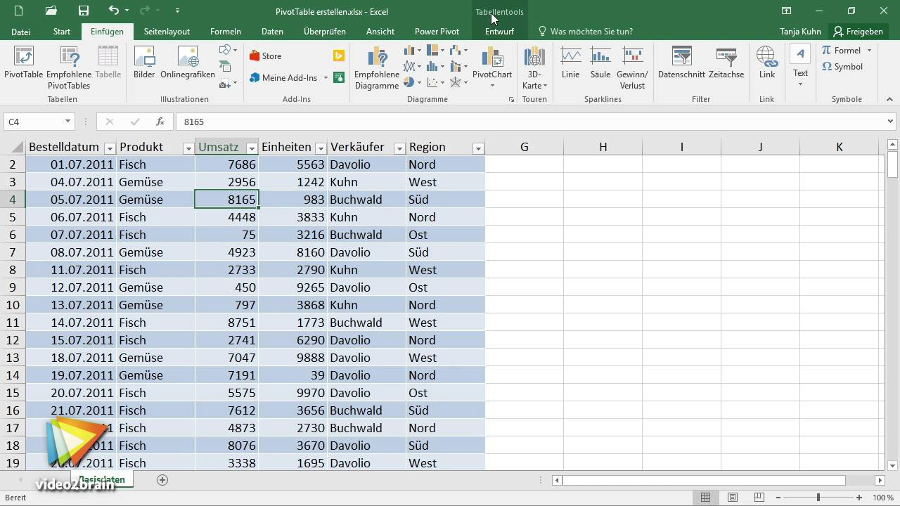 Excel Tabelle Erstellen
 Excel 2016 Pivot Tabellen Tutorial Pivot Tabelle