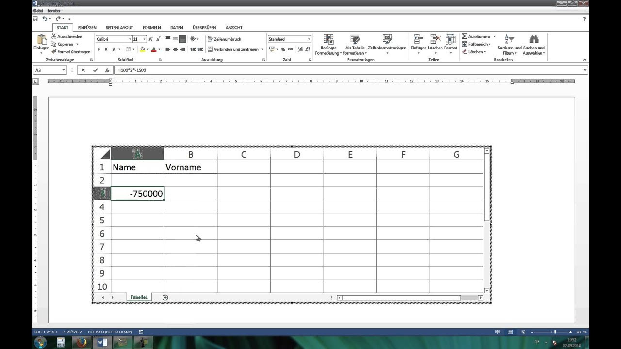 Excel Tabelle In Word Einfügen
 Excel Tabelle in Word einfügen HD Tutorial Anleitung