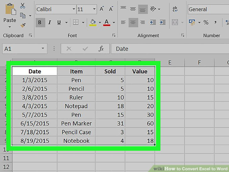Excel Tabelle In Word Einfügen
 How to Convert Excel to Word 15 Steps with