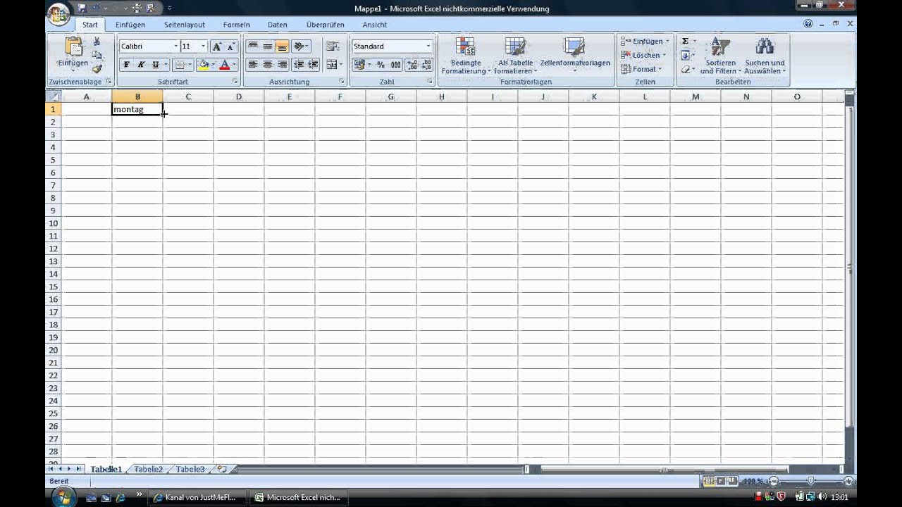 Excell Tabelle
 Excel Tabelle erstellen