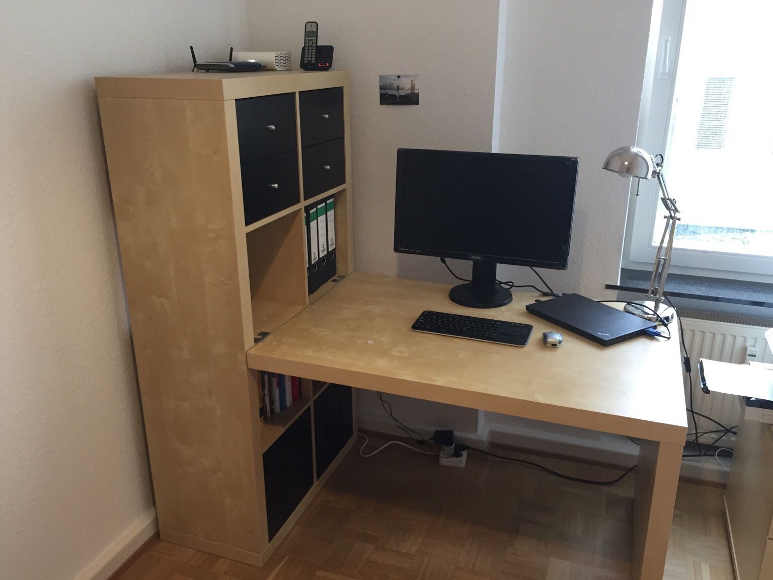 Expedit Schreibtisch
 Gebraucht IKEA Expedit Kallax Schreibtisch in Buche in