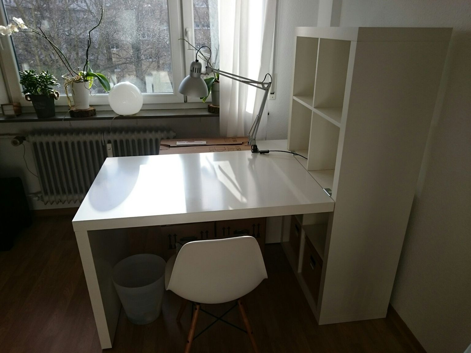 Expedit Schreibtisch
 Gebraucht Schreibtisch IKEA Expedit Kallax weiß in