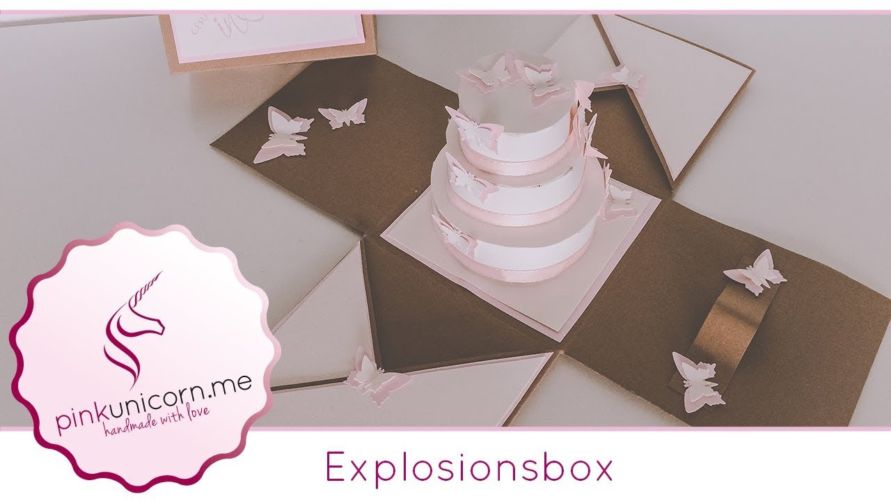 Explosionsbox Hochzeit Basteln
 Explosionsbox basteln DIY Bastelideen