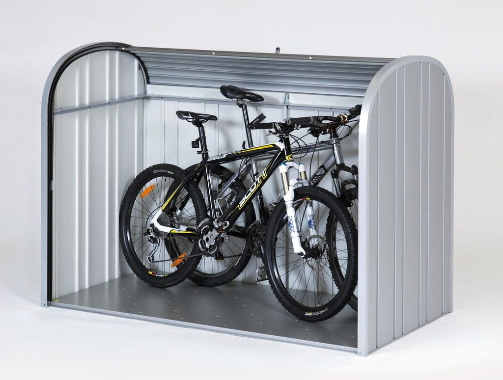Fahrrad Garage
 Mülltonnenboxen & Fahrradgarage aus Metall Biohort