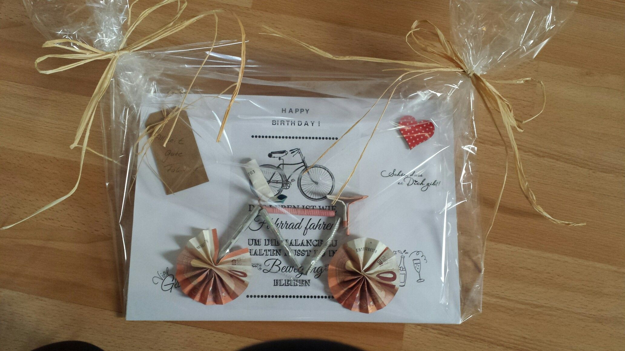 Fahrrad Geschenke
 Geldgeschenk Fahrrad Geschenk