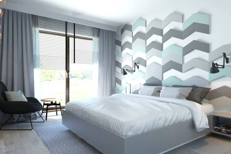 Farbgestaltung Schlafzimmer
 Kreative Wohnideen für moderne Wandgestaltung und