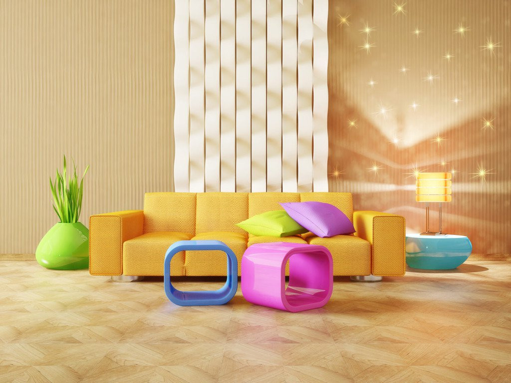 Farbgestaltung Wohnzimmer
 Bildquelle © AlexRoz shutterstock