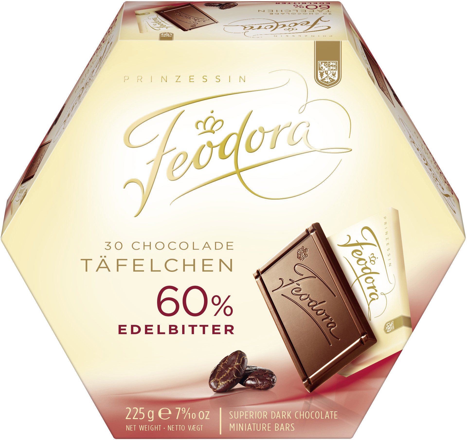 Feodora Geschenke
 Feodora Chocolade Täfelchen Edelbitter Schokolade 30St