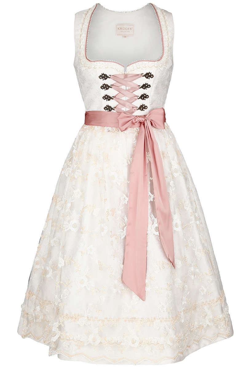 Festliche Dirndl Für Hochzeit
 Hochzeits Dirndl creme rosa Dirndl Damen Trachten Werner