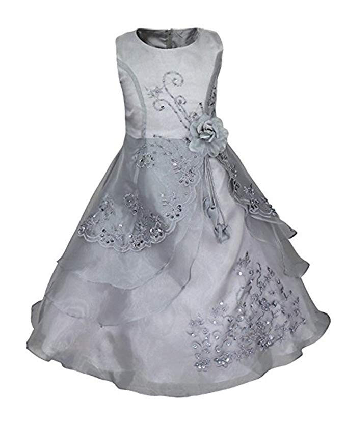 Festliche Kleider Kinder Hochzeit
 IWFREE IWFREE Mädchen Kinder Kleid Festliche Spitze