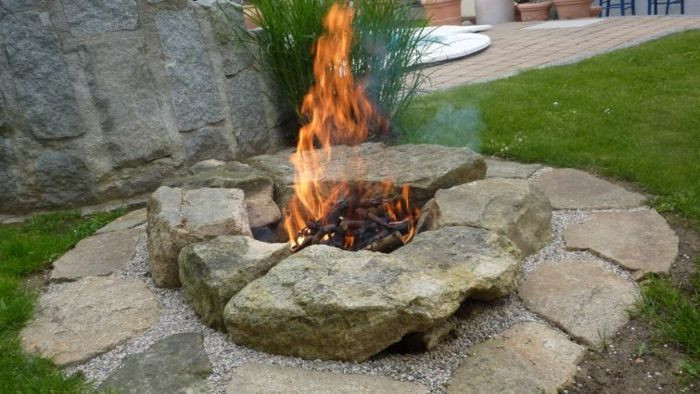 Feuerstelle Im Garten
 Das lebendige Feuer im Garten Trendomat