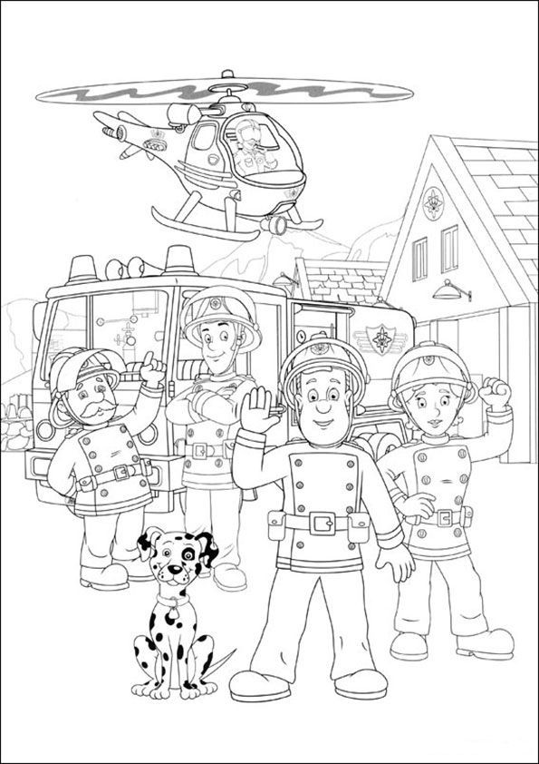 Feuerwehrmann Sam Ausmalbilder Zum Ausdrucken
 Ausmalbilder eurer Lieblingshelden zum Drucken Kinder