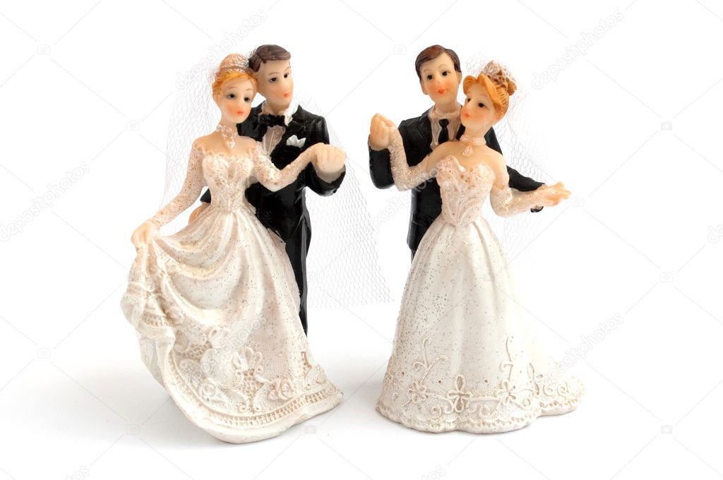 Figuren Hochzeitstorte
 Hochzeitstorte figuren — Stockfoto © ksena32