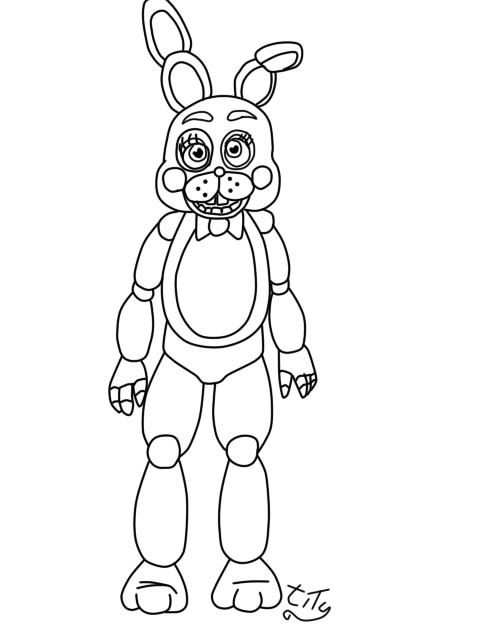 Five Nights At Freddy'S Ausmalbilder
 Five Nights At Freddys2 toy bonnie by titygore on