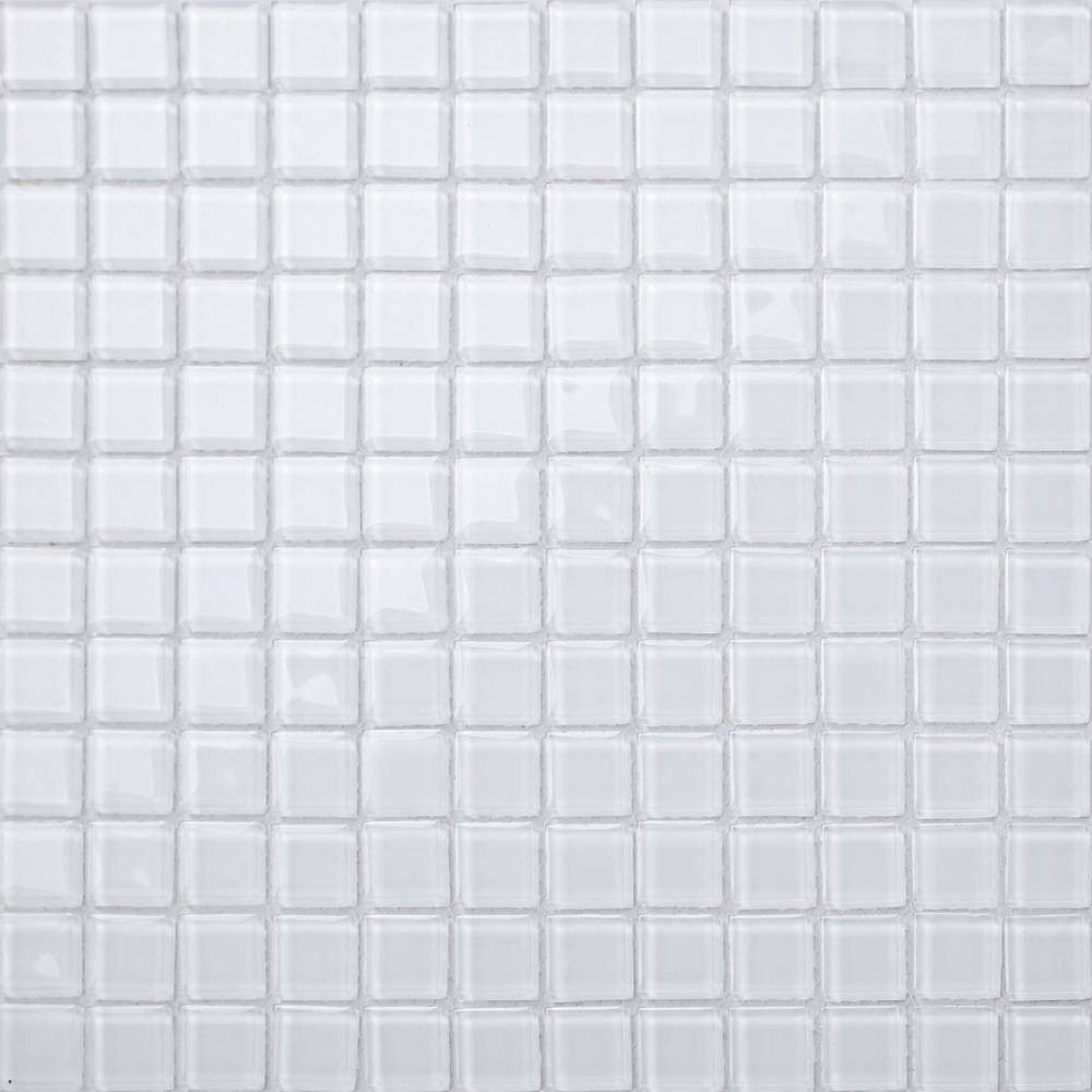 Fliesen Weiß
 Glas Mosaik Fliesen Matte für Wände in reines Weiß MT0079