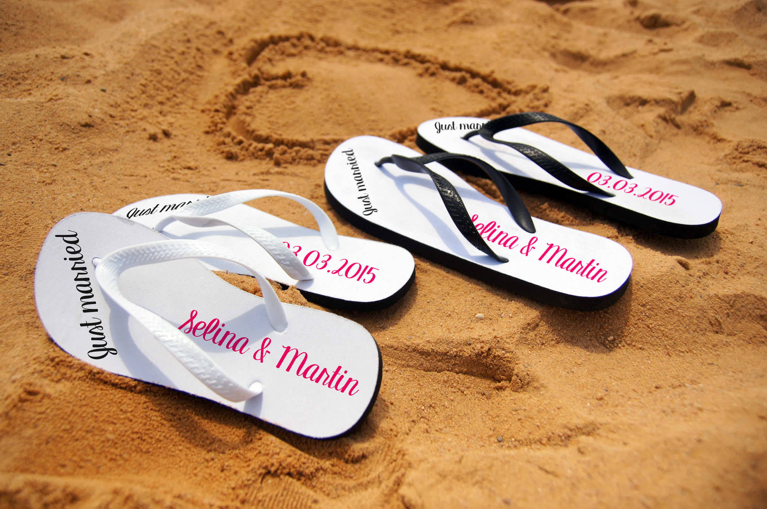 Flip Flops Hochzeit
 We love Flip Flops