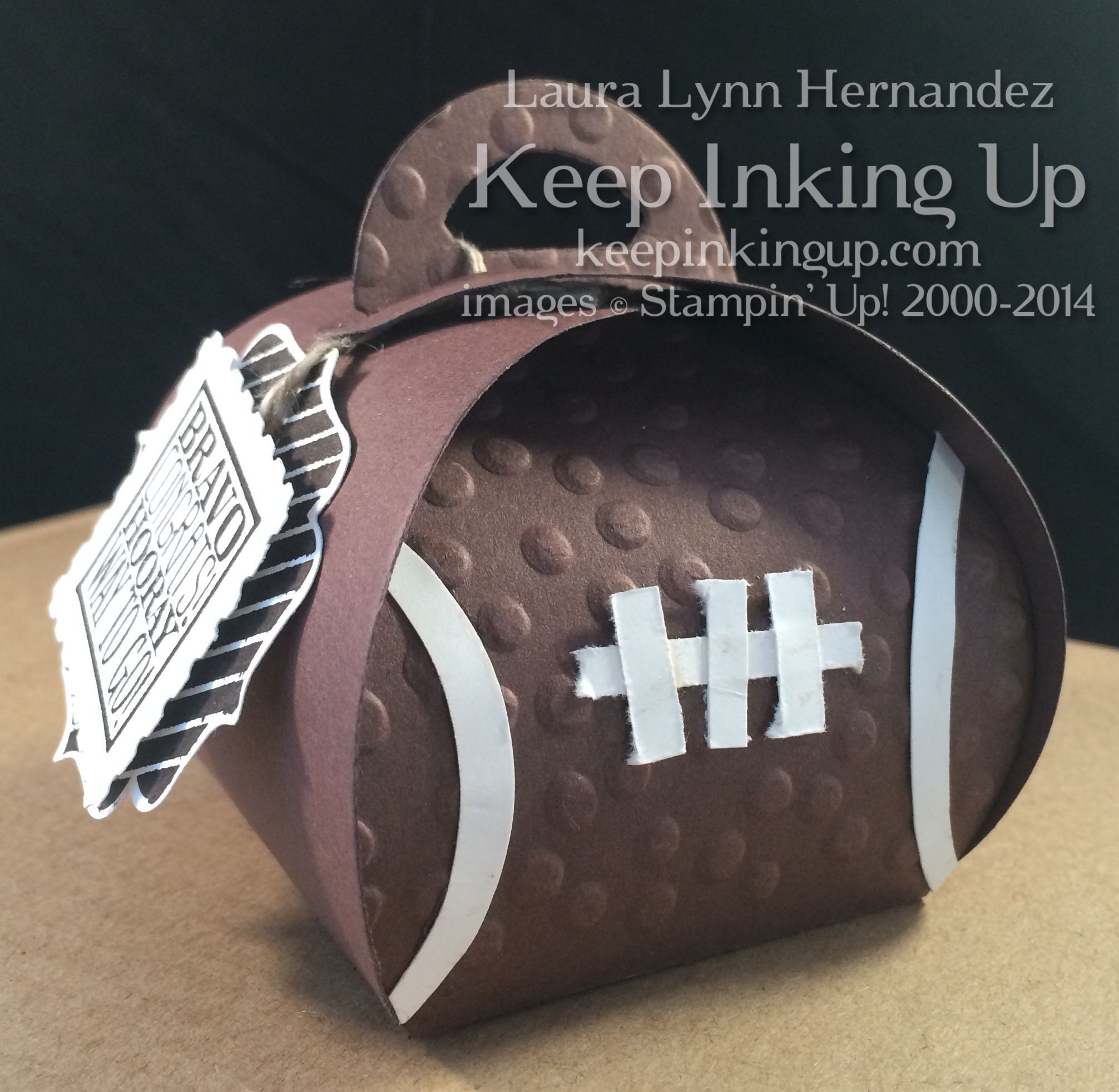 Football Geschenke
 Curvy Keepsake football box by Keep Inking Up